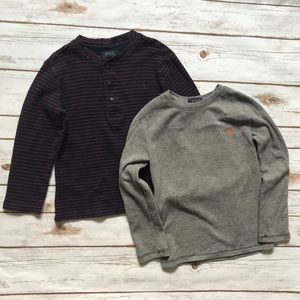 Polo RALPH LAUREN Thermal Shirts Gray Marron